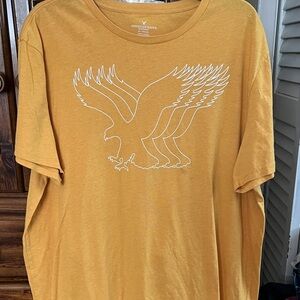 American Eagle Tan Crew Neck Tee
